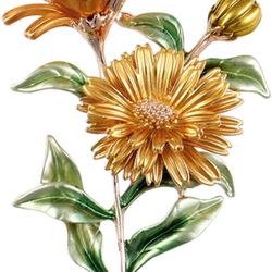 Jindorla Brooches for Women with sunflower shape Brooch Pins for Crafts Brooch Bouquets for Wedding Jewelry Gifts for  Woman, Nurse and Graduate Stude