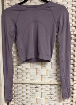 Lululemon Long Sleeve Cropped Top Size 4