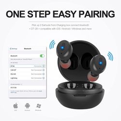 Bluetooth 5.1 Earbuds, Wireless Earbuds with Wireless Charging Case IPX8 Waterproof Bluetooth Headphones Bass Sound Earphones Noise Cancelling in Ear 