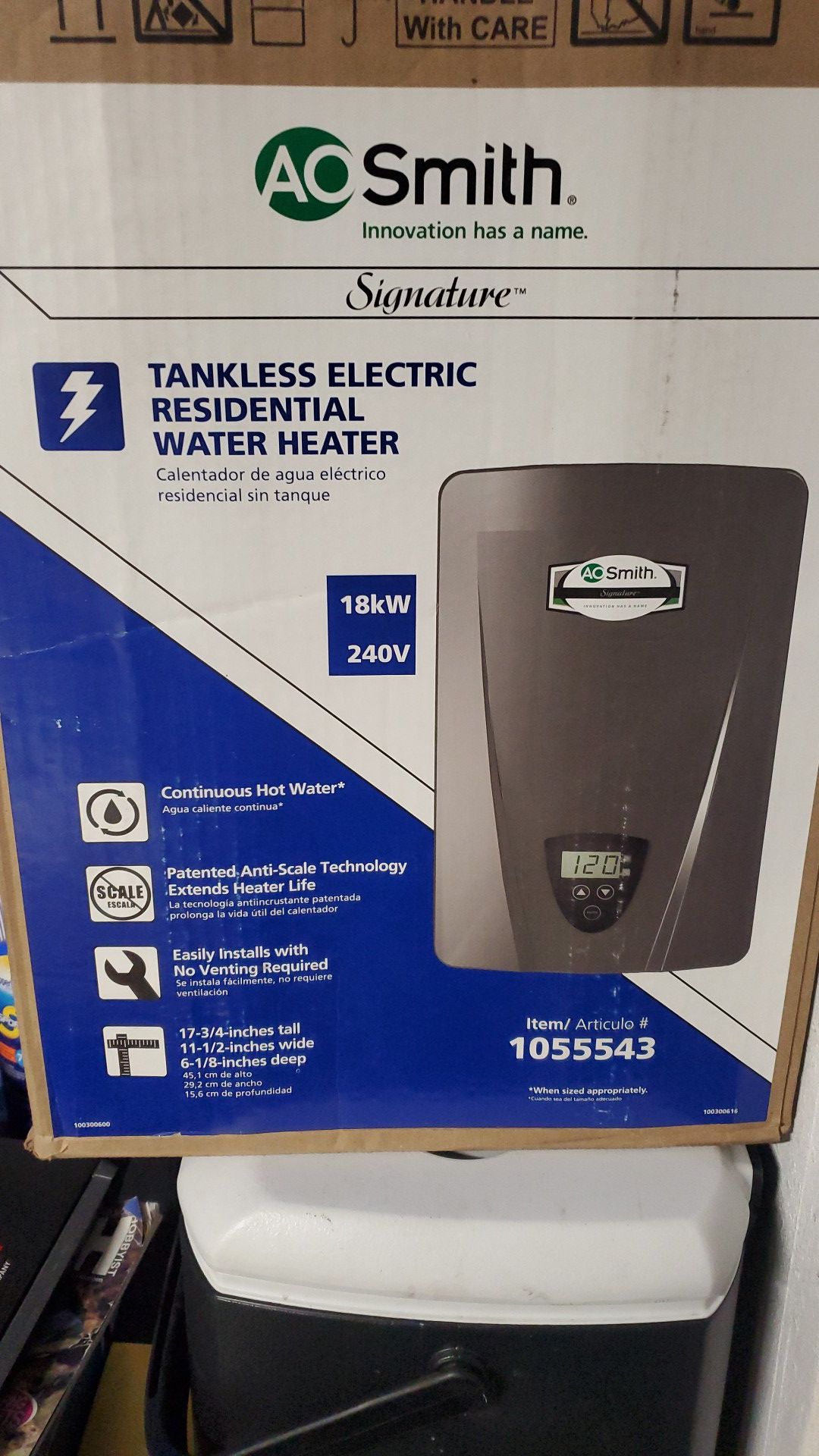 Tankless water heater brand new