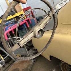 1949 Chevy Fleet line Fastback Steering Wheel 