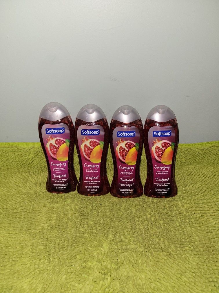 4 Softsoap Bodywash 20oz Energizing