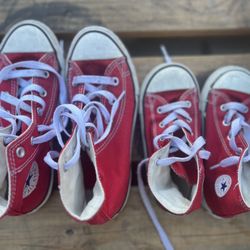 Red converse Kids