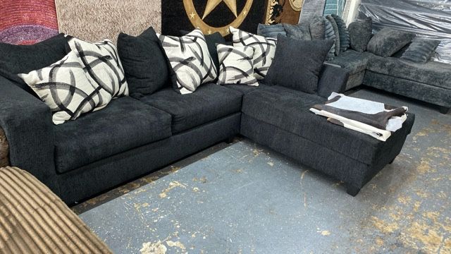 Black Sectional Made In America Clearance $698