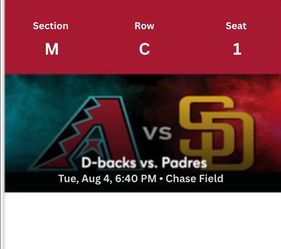 Arizona Diamondbacks vs San Diego Padres - tue