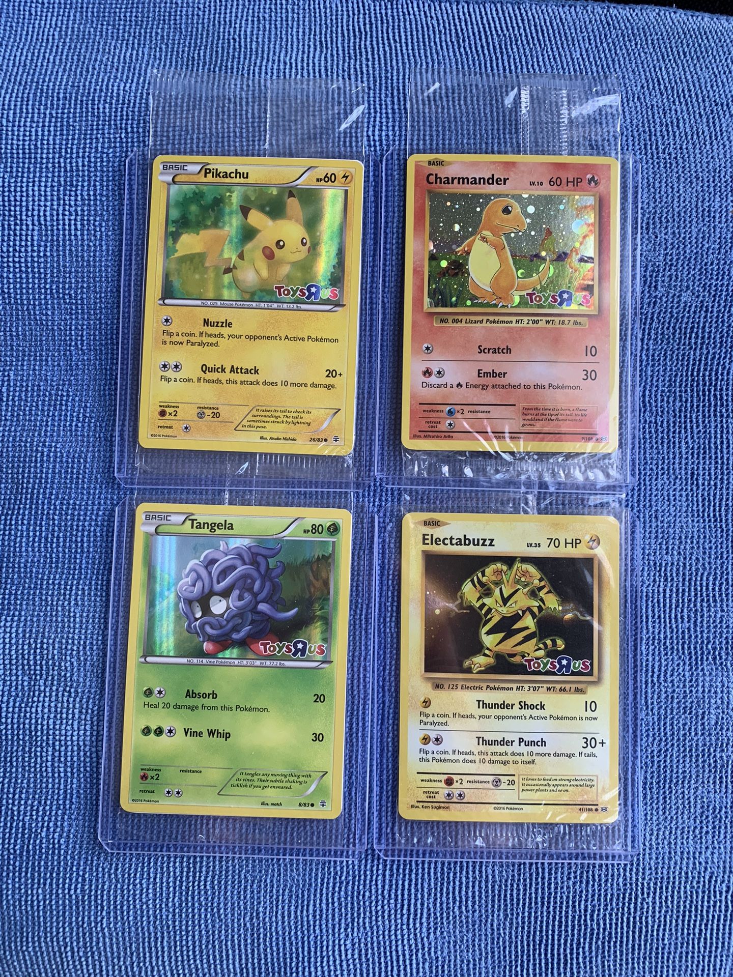 Charmander/Tangela/Pikachu/Electabuzz Toys R Us Promo