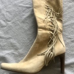 Boots, Leather Tan Never Worn 6-1/2