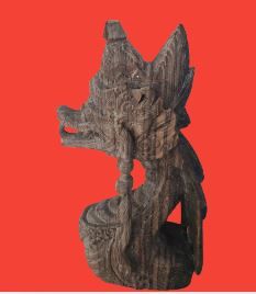 STATUE DRAGON - HEAVY - 12H X 6W X 3D INCH