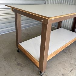 Wooden Garage Table
