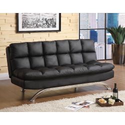 Leatherette Futon Sofa Bed