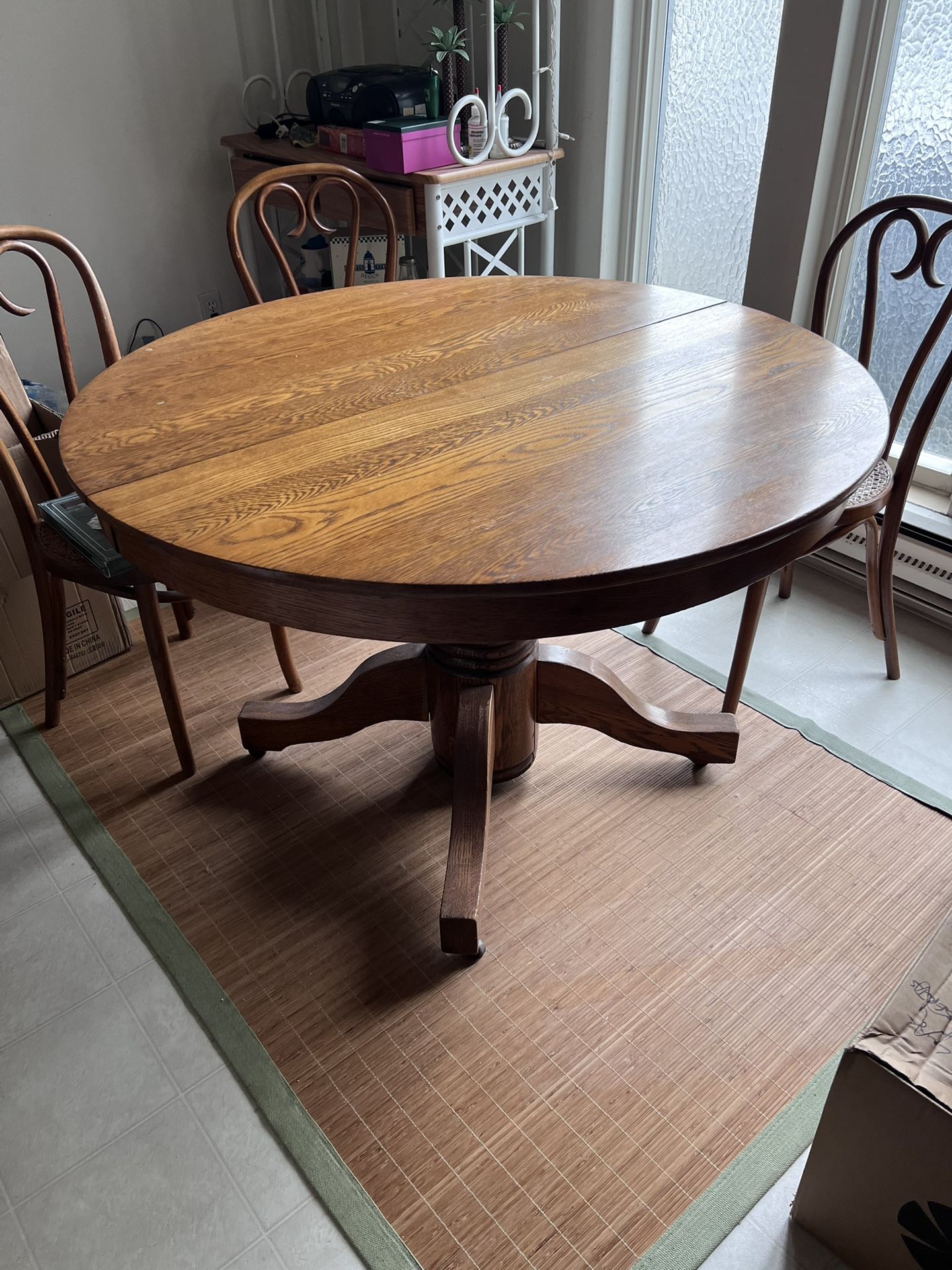 Antique Solid Wood Oak Table