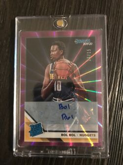 BOL BOL DONRUSS PURPLE LASER 10/15 AUTO...JERSEY NUMBER!!