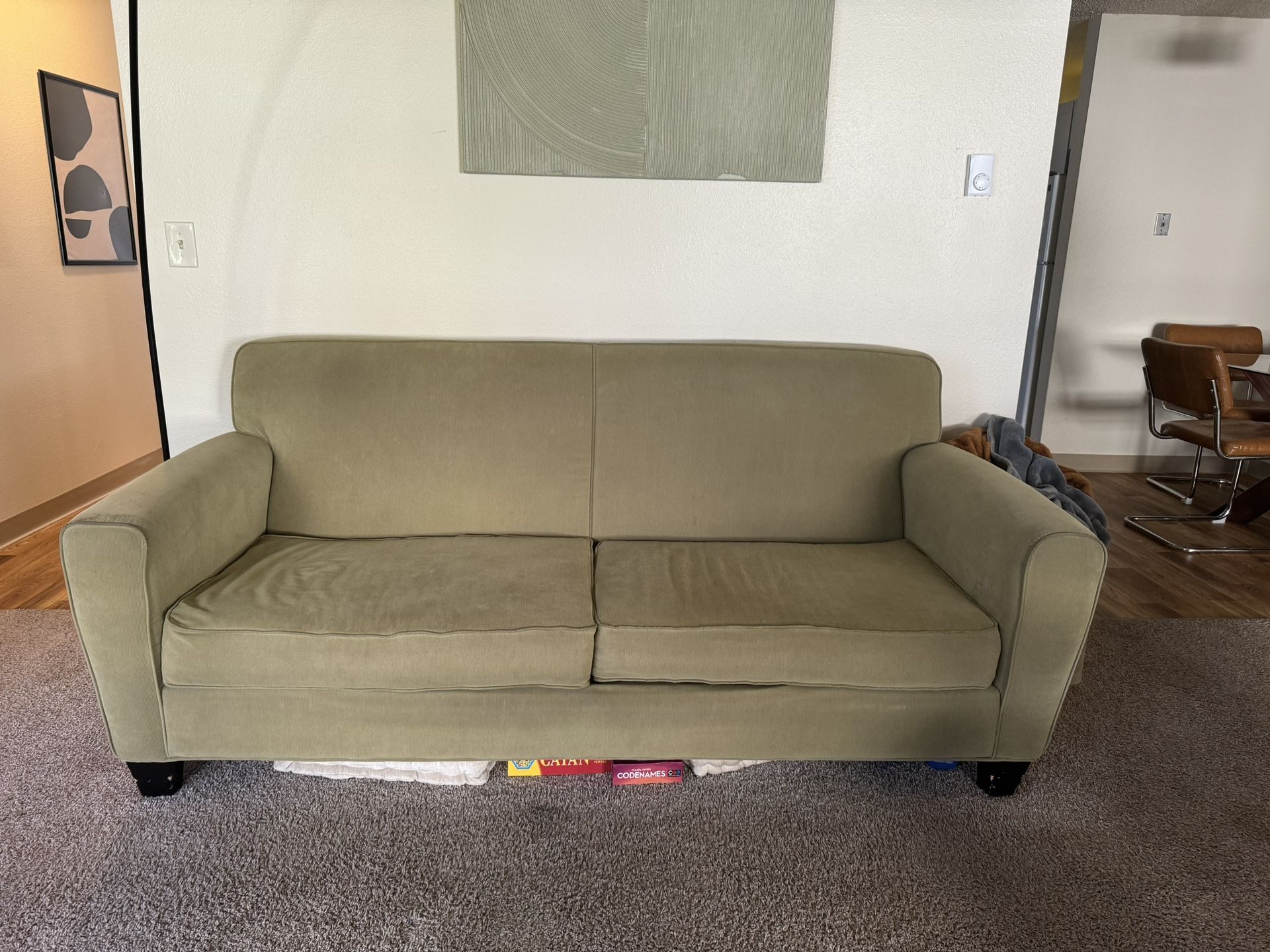 Modern Olive Green Sofa