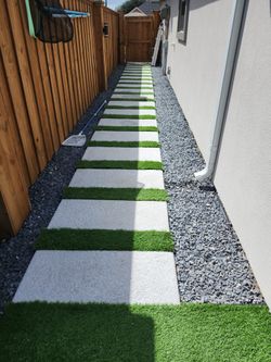 Concrete Pavers And Cedar