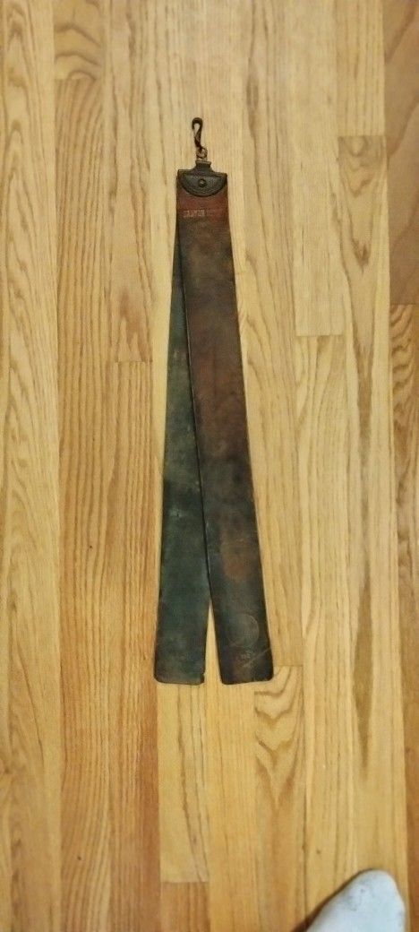 Antique Leather Barbershop Knife Sharpener