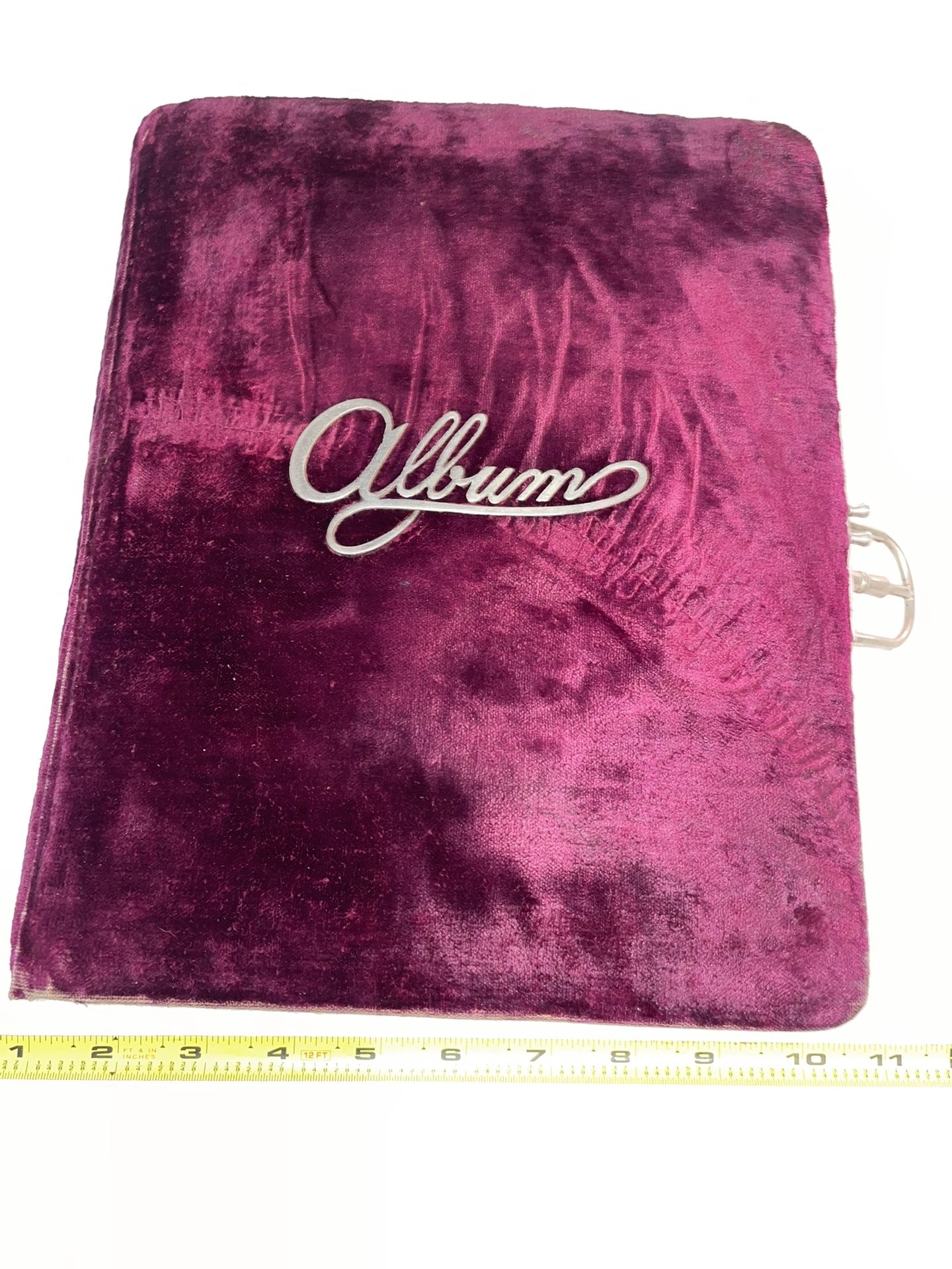 Antique Velvet Album - Old Photographs World War II
