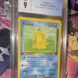 Pokemon Psyduck First Edition Team Rocket 