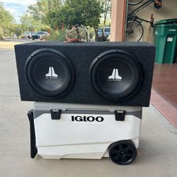 JL Audio Base Cabinet with 2 12inch subwoofers