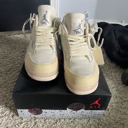 Off White Jordan 4s Size 10