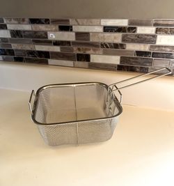 Metal Deep Frying Basket New