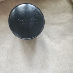 Cannon Camera Lens In Leather Case