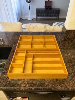 Bamboo Drawer Organizer Tray bundle (12 x 18) (UTC area)