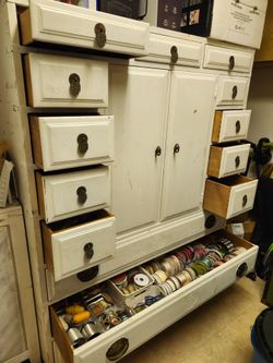 Large solid wood armoire