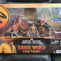 Jurassic World Chaos Theory Ben Escape Pack - Mattel 3.75" Scale