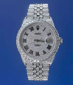 Rolex Datejust 36mm Diamond Watch – 14.50 CT – G/VS2 – Appraised $19,860 – $10,000