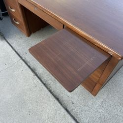 Six Drawer Antique Style Wooden Desk