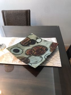 Glass center piece