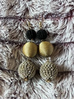Disco party earrings