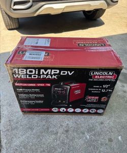 Lincoln Electric 180 Amp Weld-Pak 180i Multi-Process Stick/MIG/Flux-Core/TIG, 120V or 230V Aluminum