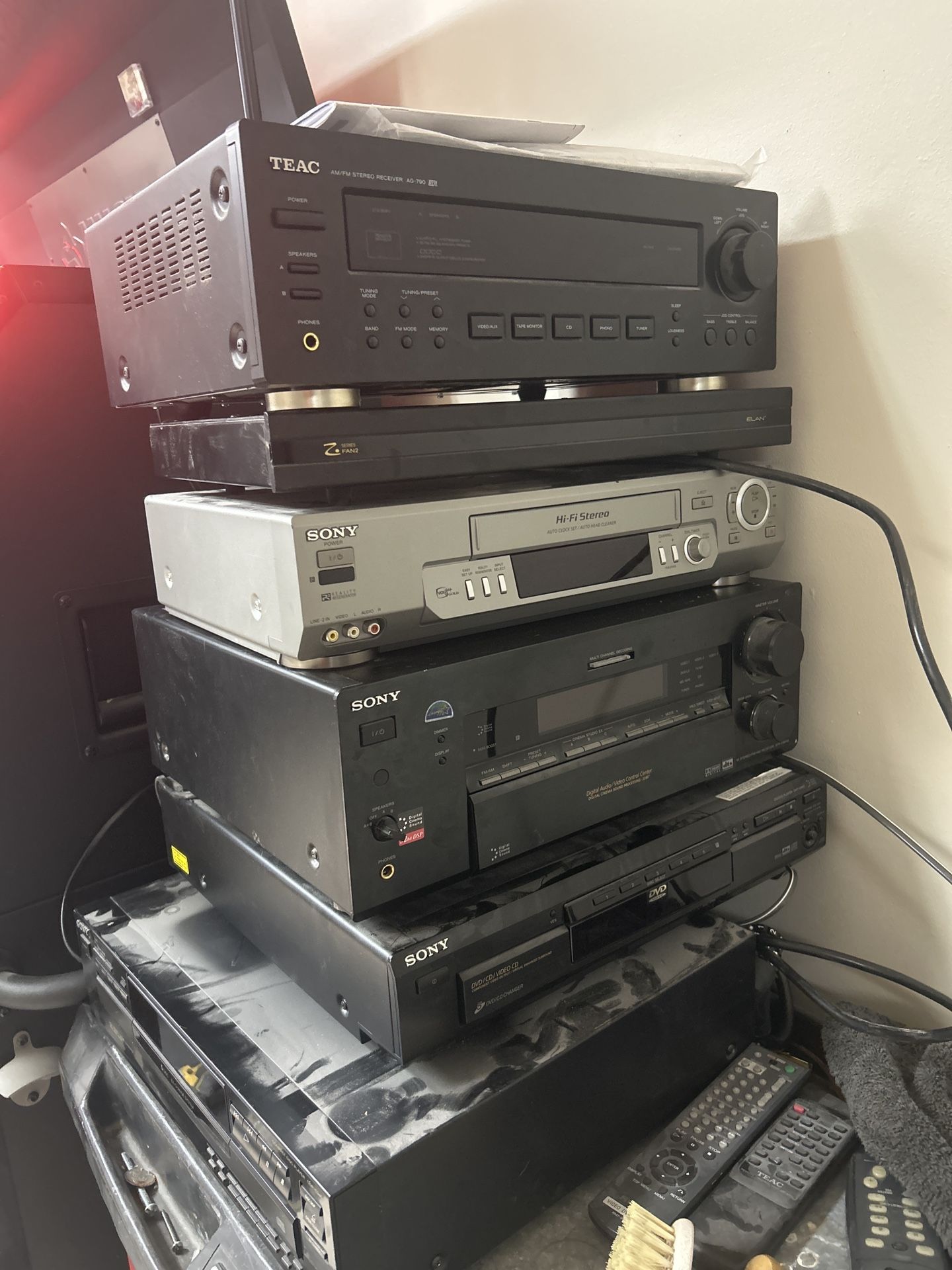 Home Audio & Video Equipment Bundle – Sony, TEAC, More – $250 OBO