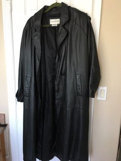 Full length leather coat (L)