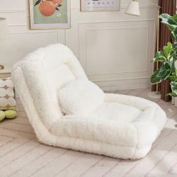Human Dog Bed,Lazy Sofa,5-Position Adjustable Convertible,Floor Gaming Chair,bedroom, living room,Suitable for gaming, 