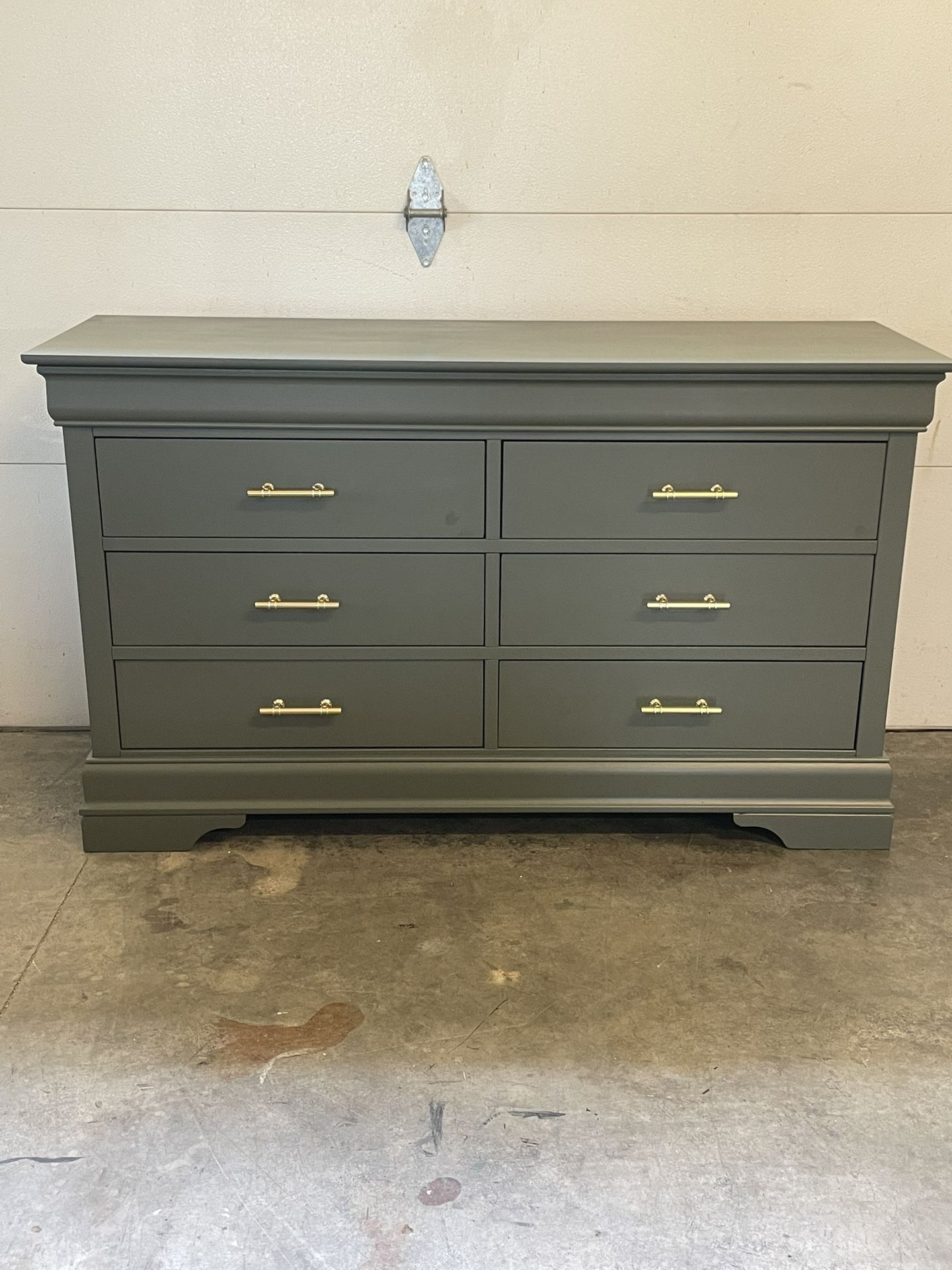 Green 6 Drawer Dresser