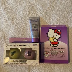 Hello kitty The Creme Shop Lot Mask Bath Bomb Lavender