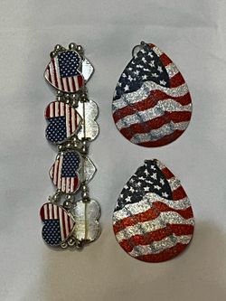 4th of July jewelry set