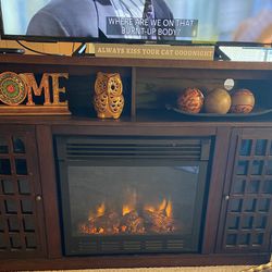 Tv Stand/Electric Fireplace 