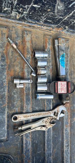 Mixed Hand Tool Lot Sockets Wrenches Pliers