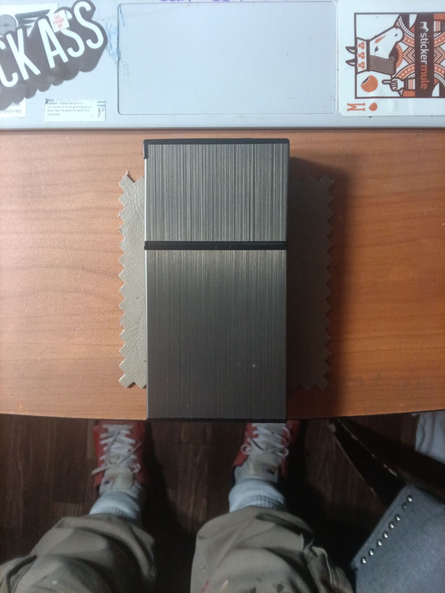 Lighter/ cigarette pack that lights your cigarette