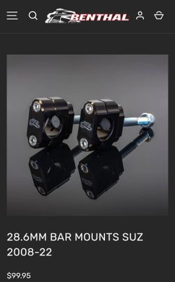 Renthal 1 1/8 bar mounts adapter