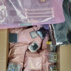 Lot of +750 Computer Parts All Working Processor RAM Transceiver Fan Disk & More