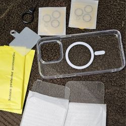 15 pro max clear Magnetic case