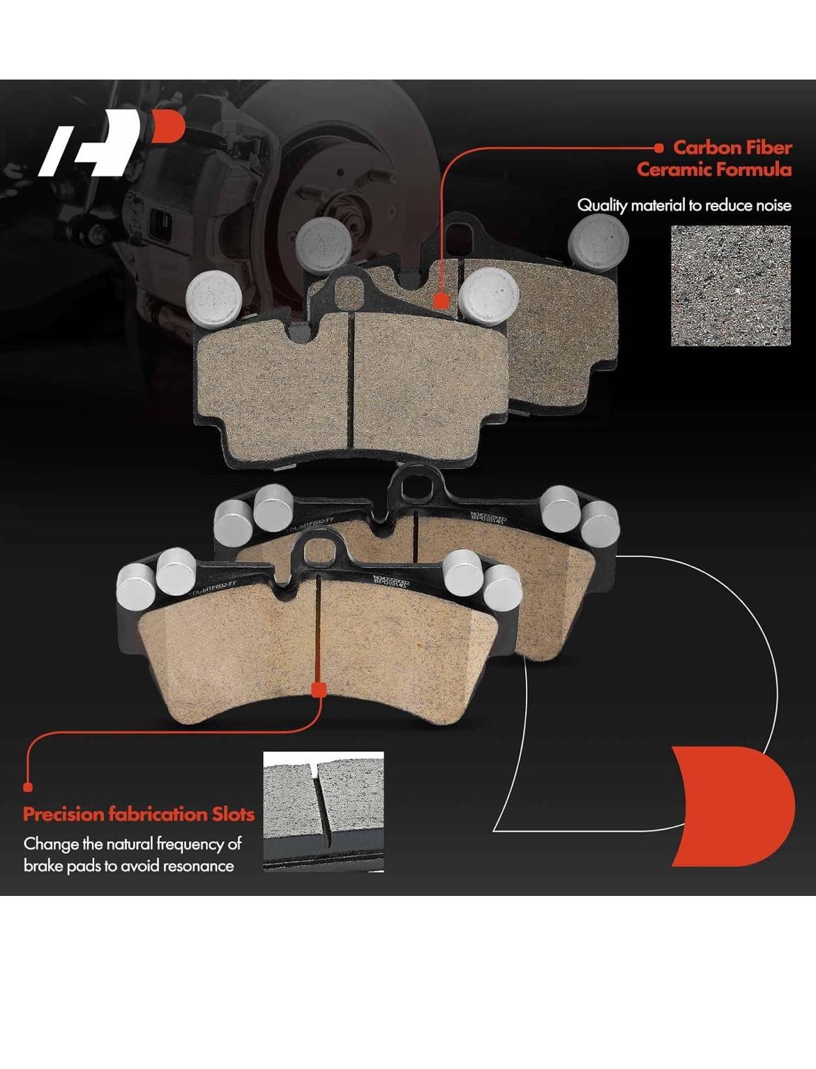 Premium Front And Rear Rotors And Brake Pads Compatible With Audi And Porsche 2007-2015