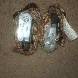 Ratcheting Tie Down Straps Pair
