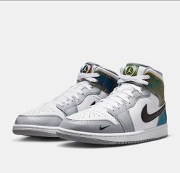 Air Jordan 1 Mid Multi-Color Sneaker