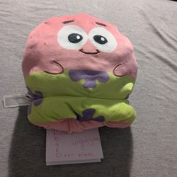 TeeTurtle Spongebob Squarepants Patrick Star Reversible 6" Plush Happy/Surprised