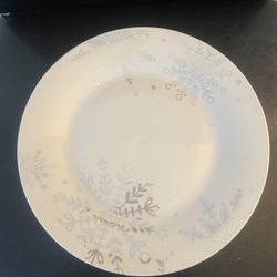 Holiday Christmas Dinner Plates With Matching Towel And Pot Holder